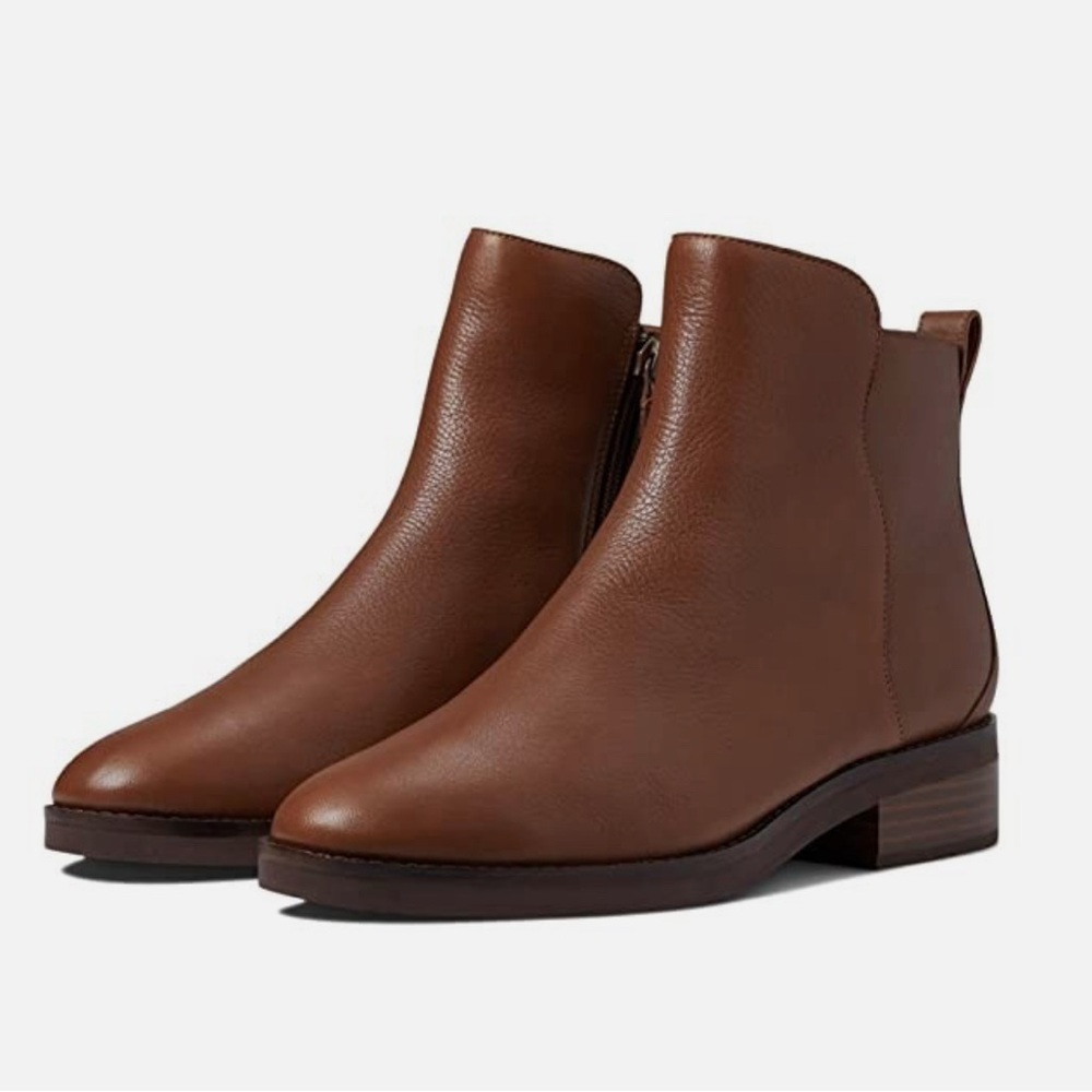 Classic Brown Leather Ankle Boots for Women